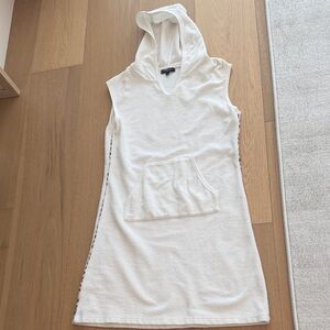 Burberry White terry cloth Sleeveless Dress with Pocket